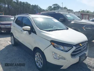 2021 Ford EcoSport SE with VIN MAJ3S2GE9MC437557, listed as a IAAI auction lot 41908602 with 36,058 mi miles and . Bid and sale history available at carsss.com. Image 1.