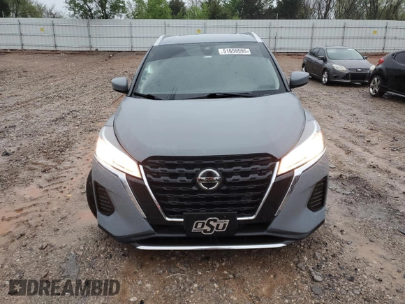 2021 Nissan Kicks SV with VIN 3N1CP5CV9ML519783, listed as a Copart auction lot 51659595 with 35,838 mi miles and Salvage Title. Bid and sale history available at carsss.com. Image 5.