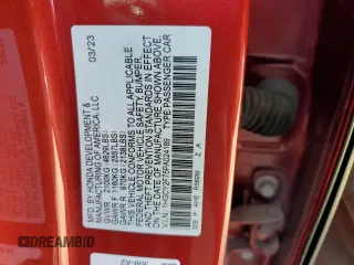 2023 Honda Accord Sport-L with VIN 1HGCY2F75PA024189, listed as a Copart auction lot 65699195 with Not provided miles and Clean title. Bid and sale history available at DreamBid. Image 12.