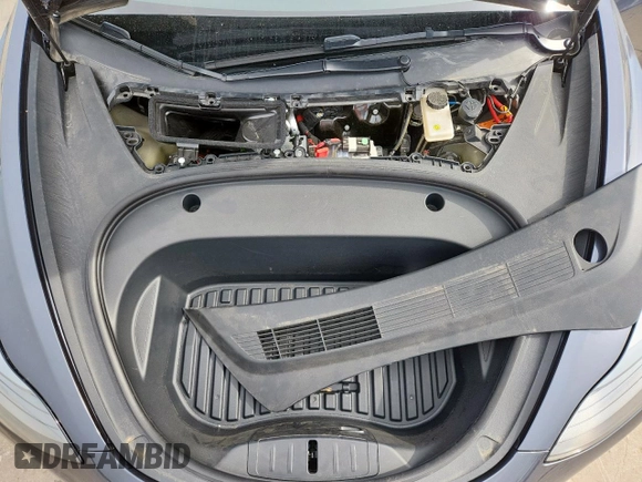 2023 Tesla Model 3 with VIN 5YJ3E1EA1PF468627, listed as a Copart auction lot 57285575 with 5,952 mi miles and Salvage title. Bid and sale history available at DreamBid. Image 11.