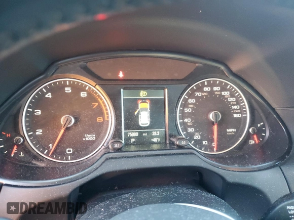 2016 Audi Q5 Premium Plus with VIN WA1L2AFP9GA109895, listed as a Copart auction lot 44201635 with 75,980 mi miles and Salvage Title. Bid and sale history available at carsss.com. Image 9.