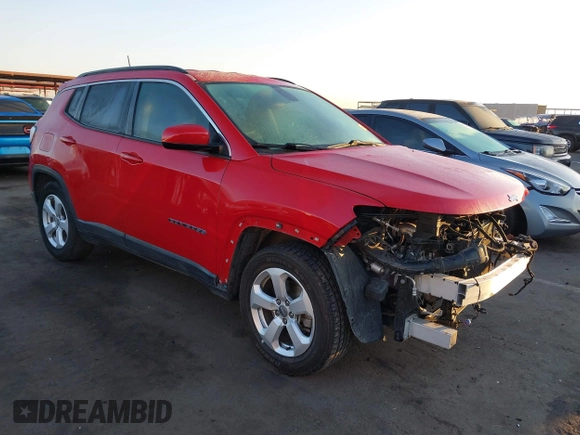 2019 Jeep Compass Latitude with VIN 3C4NJCBB5KT711671, listed as a IAAI auction lot 41435932 with 110,428 mi miles and . Bid and sale history available at DreamBid. Image 1.