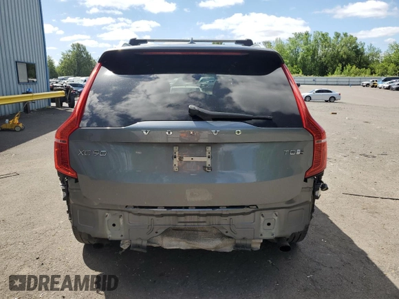 2017 Volvo XC90 R-Design with VIN YV4BC0PM2H1124797, listed as a Copart auction lot 58157644 with 106,770 mi miles and Salvage Title. Bid and sale history available at carsss.com. Image 6.