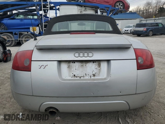 2005 Audi TT with VIN TRUTC28N551003385, listed as a Copart auction lot 47131125 with 102,278 mi miles and Salvage title. Bid and sale history available at DreamBid. Image 6.