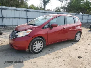 2015 Nissan Note S with VIN 3N1CE2CP7FL407413, listed as a Copart auction lot 58933375 with 109,796 mi miles and Salvage title. Bid and sale history available at DreamBid. Image 1.