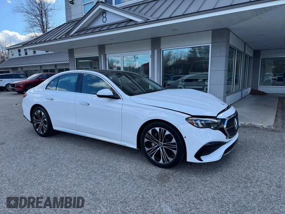 2025 Mercedes-Benz E 350 with VIN W1KLF4HB9SA111397, listed as a Copart auction lot 48554255 with 50 mi miles and Clean Title. Bid and sale history available at DreamBid. Image 1.