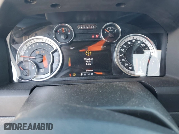 2017 Ram 1500 Big Horn z VIN 1C6RR7GT8HS555467, wystawiony jako Copart lot #48970155 z przebiegiem 37 909 mil mil oraz Szkoda całkowita • Salvage title. Historia ofert i sprzedaży dostępna na DreamBid. Obrazek 9.