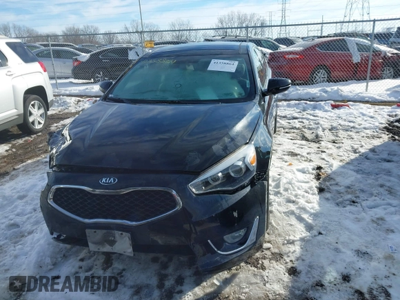 2015 Kia Cadenza Premium with VIN KNALN4D72F5181818, listed as a IAAI auction lot 41358864 with 113,460 mi miles. Bid and sale history available at carsss.com. Image 12.