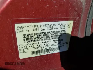 2008 Nissan Sentra S with VIN 3N1AB61E08L666899, listed as a Copart auction lot 67688003 with Not Provided miles and Salvage Title. Bid and sale history available at DreamBid. Image 12.