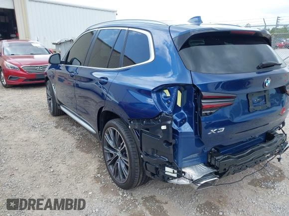 2024 BMW X3 sDrive30i z VIN 5UX43DP00R9U75600, wystawiony jako IAAI lot #42072731 z przebiegiem Nie podano mil oraz . Historia ofert i sprzedaży dostępna na DreamBid. Obrazek 3.