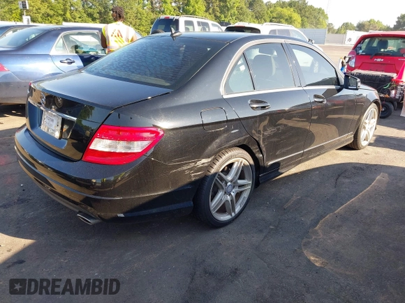 2010 Mercedes-Benz C 300 Sport with VIN WDDGF5EB9AR102405, listed as a IAAI auction lot 42444753 with 186,158 mi miles and . Bid and sale history available at DreamBid. Image 4.