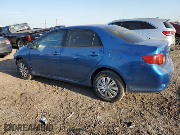 2009 Toyota Corolla with VIN JTDBL40E699085891, listed as a Copart auction lot 46706975 with 36,141 mi miles and Salvage Title. Bid and sale history available at carsss.com. Image 2.