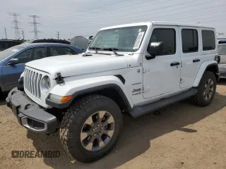 2018 Jeep Wrangler Unlimited Sahara z VIN 1C4HJXEG5JW165071, wystawiony jako Copart lot #59302865 z przebiegiem Nie podano mil oraz Czysty tytuł • Clean title. Historia ofert i sprzedaży dostępna na DreamBid. Obrazek 1.
