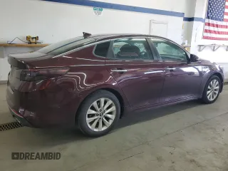 2018 Kia Optima LX with VIN 5XXGT4L33JG265983, listed as a Copart auction lot 53722745 with 82,233 mi miles and Salvage title. Bid and sale history available at DreamBid. Image 3.