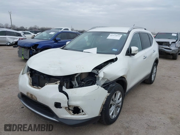 2014 Nissan Rogue S with VIN 5N1AT2MV5EC773061, listed as a IAAI auction lot 41572852 with 175,899 mi miles. Bid and sale history available at carsss.com. Image 17.