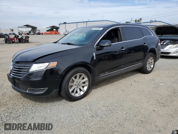 2018 Lincoln MKT with VIN 2LMHJ5NK9JBL00840, listed as a Copart auction lot 49354005 with 259,267 mi miles and Salvage Title. Bid and sale history available at carsss.com. Image 1.