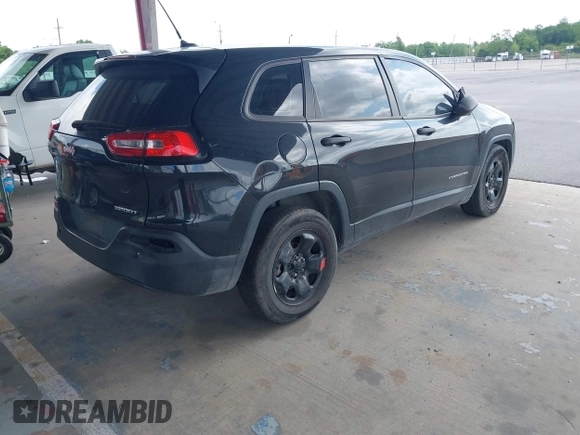 2015 Jeep Cherokee Sport with VIN 1C4PJLAB2FW539397, listed as a IAAI auction lot 42156576 with 120,409 mi miles. Bid and sale history available at carsss.com. Image 4.