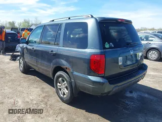 2005 Honda Pilot EX-L with VIN 2HKYF18625H515771, listed as a IAAI auction lot 42152527 with 293,380 mi miles and . Bid and sale history available at DreamBid. Image 3.