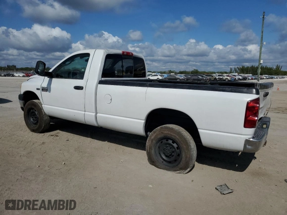 2007 Dodge Ram 2500 ST with VIN 3D7KS26D87G729433, listed as a Copart auction lot 43760045 with 237,035 mi miles and Salvage Title. Bid and sale history available at carsss.com. Image 2.
