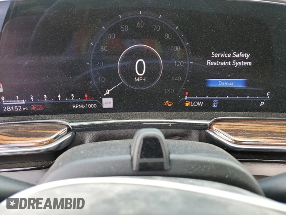 2023 Cadillac Escalade 4WD Premium Luxury with VIN 1GYS4BKL5PR388049, listed as a Copart auction lot 54626395 with 28,152 mi miles and Salvage title. Bid and sale history available at DreamBid. Image 9.