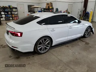 2019 Audi A5 Sportback Prestige with VIN WAUFNCF5XKA032125, listed as a Copart auction lot 55972453 with 55,163 mi miles. Bid and sale history available at carsss.com. Image 3.
