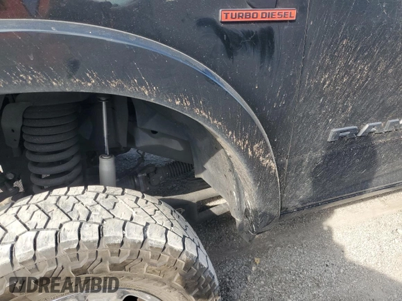 2020 Ram 2500 Laramie with VIN 3C6UR5NL5LG100593, listed as a Copart auction lot 76374544 with 98,651 mi miles and Non Repairable. Bid and sale history available at carsss.com. Image 12.
