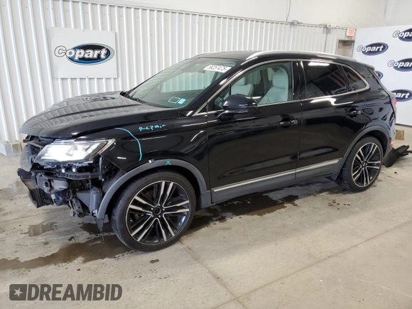 2018 Lincoln MKC Reserve with VIN 5LMTJ3DH4JUL12501, listed as a Copart auction lot 58257475 with 42,368 mi miles and Salvage title. Bid and sale history available at DreamBid. Image 1.