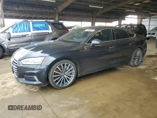 2018 Audi A5 Sportback Premium Plus with VIN WAUBNCF55JA096103, listed as a Copart auction lot 47996515 with 96,337 mi miles and Salvage Title. Bid and sale history available at carsss.com. Image 1.
