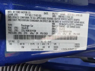 2015 Ford Focus Titanium with VIN 1FADP3J27FL298882, listed as a IAAI auction lot 42117247 with 124,185 mi miles and . Bid and sale history available at carsss.com. Image 9.