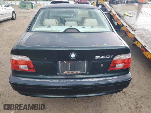 2001 BMW 5 Series 540iA with VIN WBADN63471GM71573, listed as a Copart auction lot 73868984 with 0 mi miles and Non Repairable. Bid and sale history available at carsss.com. Image 6.