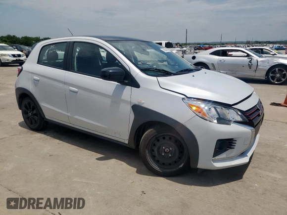2023 Mitsubishi Mirage Black Edition с VIN ML32AWHJ7PH001487, выставлен на аукционе Copart как лот 59684945 с пробегом 39 160 миль миль и Списание • Salvage title. История ставок и продаж доступна на DreamBid. Изображение 4.