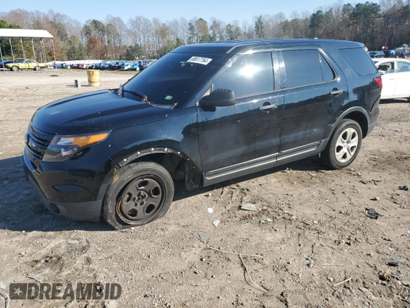 2015 Ford Utility Police Interceptor with VIN 1FM5K8AR1FGB91547, listed as a Copart auction lot 80617764 with 143,476 mi miles and Clean Title. Bid and sale history available at carsss.com. Image 1.