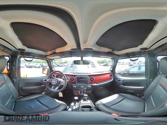 2018 Jeep Wrangler Unlimited Rubicon with VIN 1C4HJXFG1JW261472, listed as a Copart auction lot 63259345 with 60,457 mi miles and Salvage title. Bid and sale history available at DreamBid. Image 14.