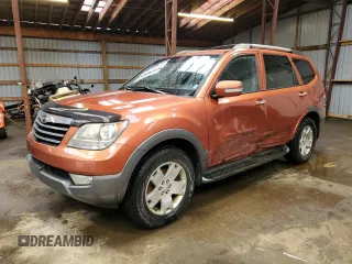 2009 Kia Borrego EX with VIN KNDJH741795017435, listed as a Copart auction lot 86331174 with 257,271 mi miles and Clean Title. Bid and sale history available at carsss.com. Image 1.
