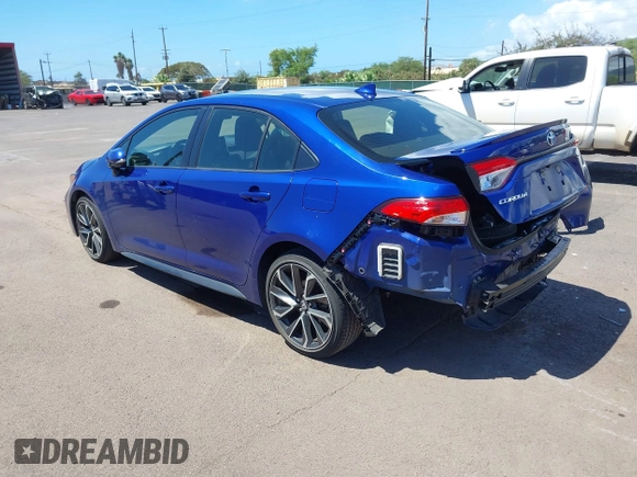 2022 Toyota Corolla SE with VIN JTDS4MCE4NJ099869, listed as a IAAI auction lot 41848244 with 24,357 mi miles and . Bid and sale history available at DreamBid. Image 3.