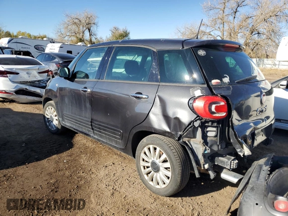 2017 FIAT 500L Pop with VIN ZFBCFAAH6HZ039885, listed as a Copart auction lot 80780824 with 60,315 mi miles and Salvage Title. Bid and sale history available at carsss.com. Image 2.