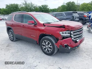 2023 GMC Acadia SLT with VIN 1GKKNMLS3PZ170569, listed as a IAAI auction lot 42111568 with 41,759 mi miles and . Bid and sale history available at DreamBid. Image 1.