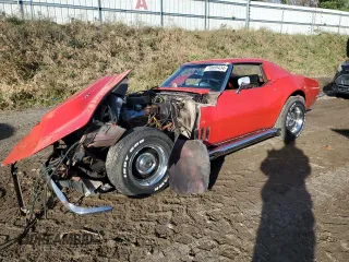 1969 Chevrolet Corvette z VIN 194379S704083, wystawiony jako Copart lot #79669434 z przebiegiem 56 699 mil mil oraz Czysty tytuł • Clean title. Historia ofert i sprzedaży dostępna na DreamBid. Obrazek 1.