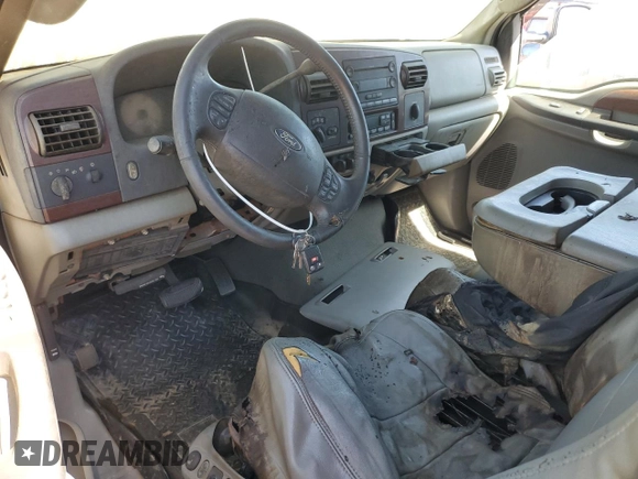 2005 Ford F-350 XL with VIN 1FTWW31P95EC48120, listed as a Copart auction lot 65723395 with Not provided miles and Salvage title. Bid and sale history available at DreamBid. Image 8.