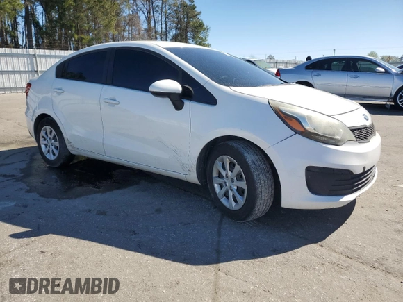 2017 Kia Rio LX with VIN KNADM4A30H6103978, listed as a Copart auction lot 50144875 with 102,408 mi miles and Salvage Title. Bid and sale history available at carsss.com. Image 4.
