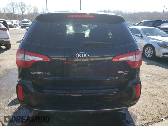 2014 Kia Sorento SX with VIN 5XYKW4A7XEG488904, listed as a Copart auction lot 88903155 with 129,983 mi miles and Salvage Title. Bid and sale history available at carsss.com. Image 6.