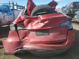 2020 Tesla Model Y Long Range with VIN 5YJYGDEF6LF009729, listed as a Copart auction lot 43817095 with Not Provided miles and Salvage Title. Bid and sale history available at DreamBid. Image 6.