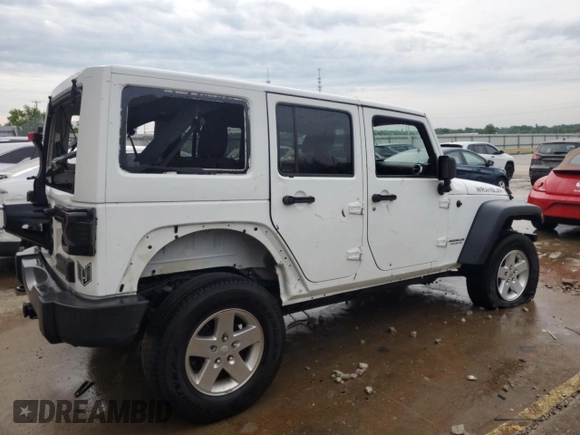 2013 Jeep Wrangler Unlimited Sport z VIN 1C4BJWDG0DL574795, wystawiony jako Copart lot #59230515 z przebiegiem 132 808 mil mil oraz Szkoda całkowita • Salvage title. Historia ofert i sprzedaży dostępna na DreamBid. Obrazek 3.