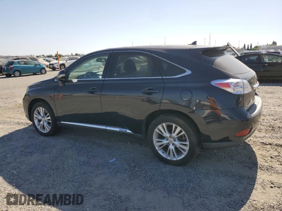2010 Lexus RX 450h with VIN JTJZB1BA1A2400309, listed as a Copart auction lot 62584925 with 131,357 mi miles and Salvage title. Bid and sale history available at DreamBid. Image 2.