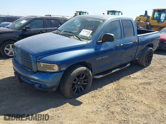 2004 Dodge 1500 SLT with VIN 1D7HA18D14S652784, listed as a IAAI auction lot 41758619 with 186,138 mi miles. Bid and sale history available at carsss.com. Image 2.