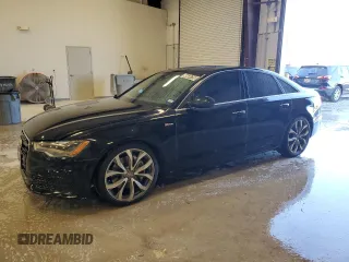2015 Audi A6 3.0T Prestige with VIN WAUHGAFC4FN016846, listed as a Copart auction lot 46634795 with 121,347 mi miles and Clean Title. Bid and sale history available at carsss.com. Image 1.