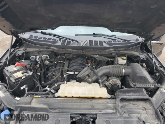 2021 Ford F-150 XL with VIN 1FTFW1E56MFA78191, listed as a Copart auction lot 57582025 with 92,347 mi miles and Salvage title. Bid and sale history available at DreamBid. Image 11.
