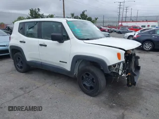 2017 Jeep Renegade Sport with VIN ZACCJBAB8HPF82862, listed as a IAAI auction lot 42057871 with 109,447 mi miles and . Bid and sale history available at carsss.com. Image 1.
