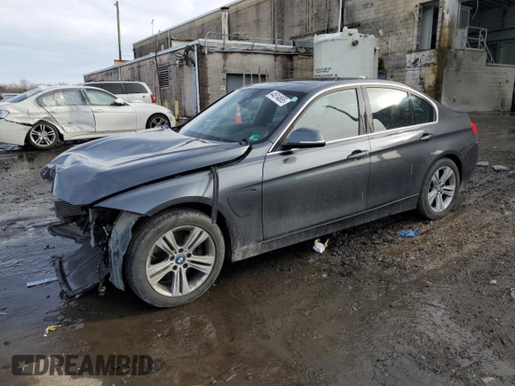2017 BMW 3 Series 330e iPerformance with VIN WBA8E1C52HK479861, listed as a Copart auction lot 44514865 with 73,164 mi miles and Salvage Title. Bid and sale history available at carsss.com. Image 1.