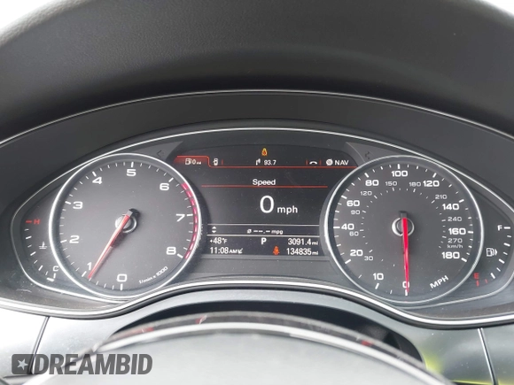 2015 Audi A6 Premium Plus with VIN WAUGFAFC0FN043105, listed as a IAAI auction lot 41844404 with 134,835 mi miles and . Bid and sale history available at DreamBid. Image 7.